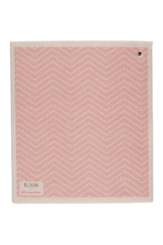 Pink Zig Zag Swedish Dishcloth