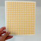 Yellow Check Swedish Dishcloth