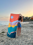 Load image into Gallery viewer, Sunset Vista Beach Towel