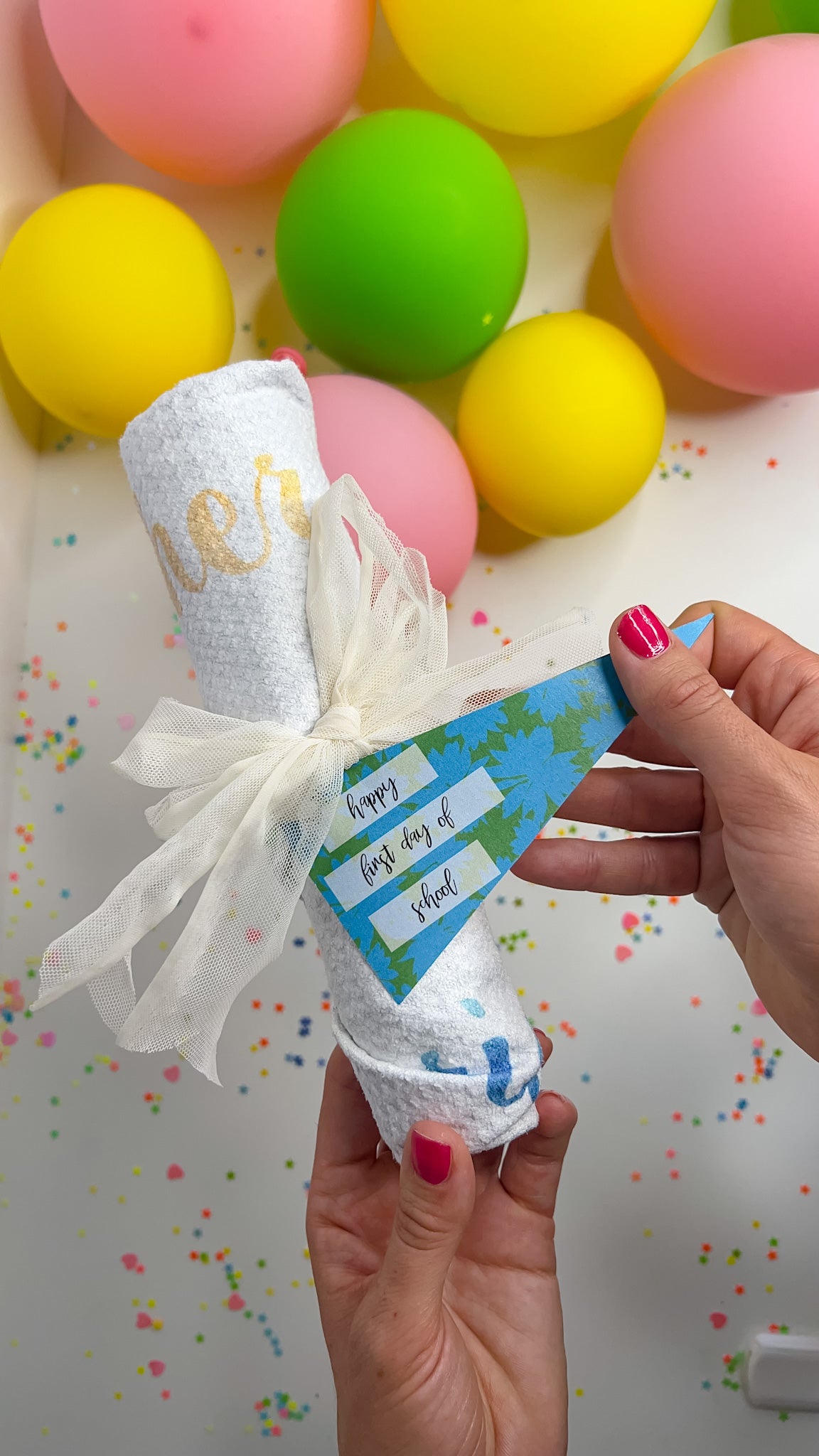 Free back to school gift tags