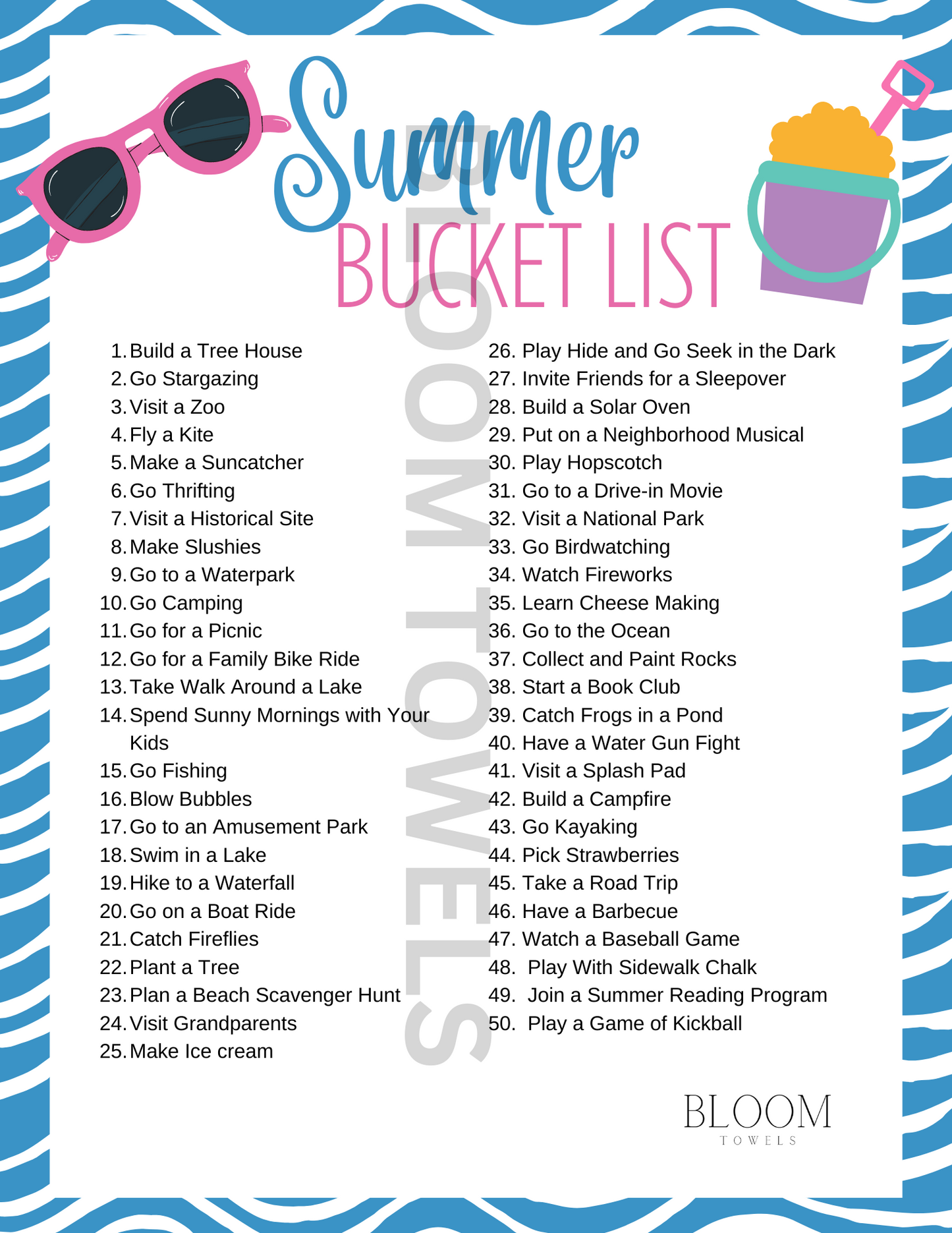 Summer Bucket List