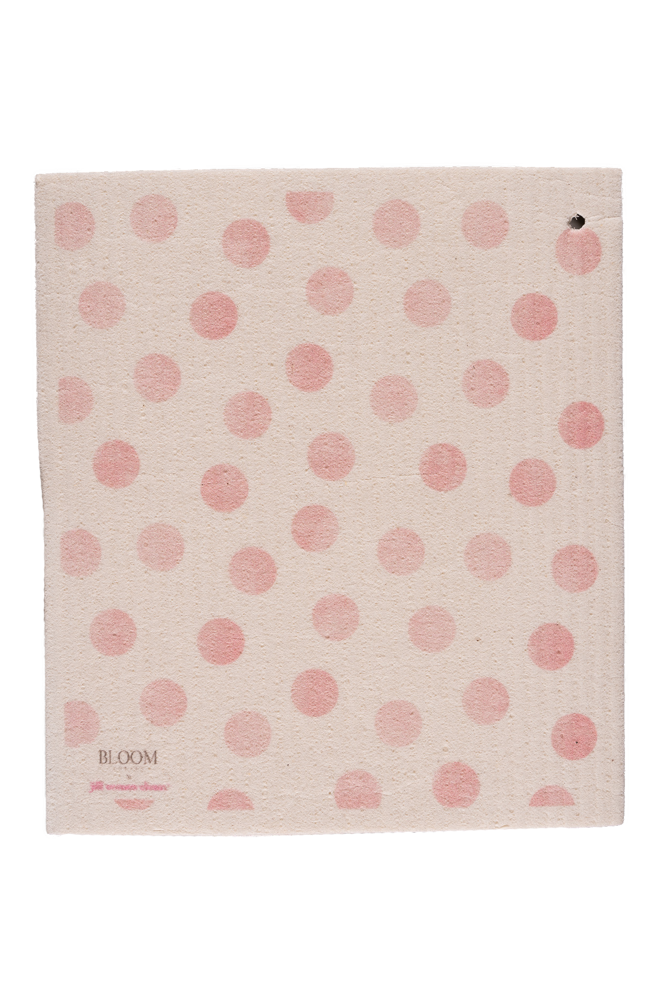 Pink Polka Dot Swedish Dishcloth