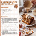 Load image into Gallery viewer, Pumpkin Spice French Toast- Free Digital Recipe
