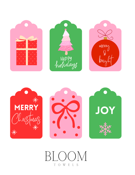 Free Printable Bloom Christmas Gift Tags