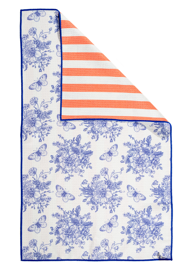 Blue Lagoon Bloom Towels