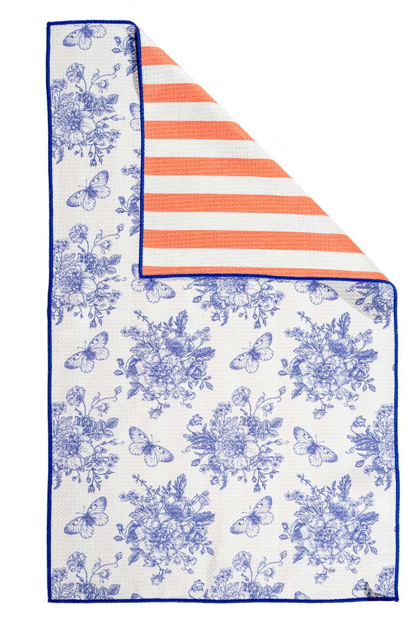 Blue Lagoon Bloom Towels