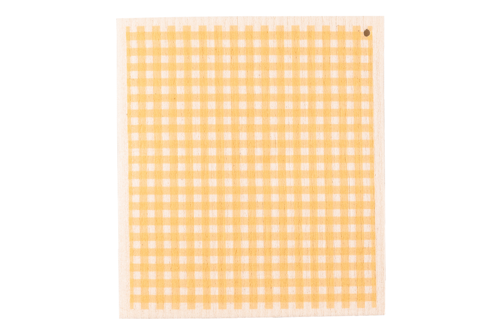 Yellow Check Swedish Dishcloth