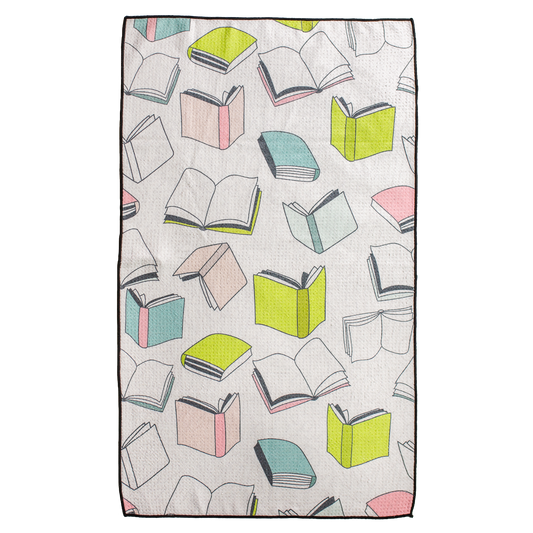 This shows the side of the colorful book pattern.